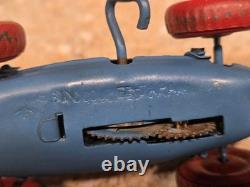 1940s WIND UP TIN & CELLULOID DONALD DUCK RACE CAR TOY POST WWII OCCUPIED JAPAN