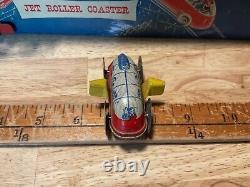 1940s Wolverine Tin Litho Toy Jet Roller Coaster with Little Car MFD Original Box