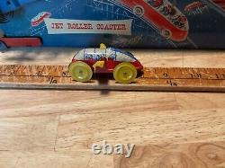 1940s Wolverine Tin Litho Toy Jet Roller Coaster with Little Car MFD Original Box