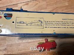 1940s Wolverine Tin Litho Toy Jet Roller Coaster with Little Car MFD Original Box