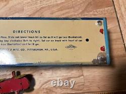 1940s Wolverine Tin Litho Toy Jet Roller Coaster with Little Car MFD Original Box