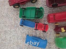 1945-1960's Marx & Manoil Sun Rubber Tootsie Toy Cars Lot of 24
