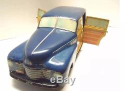 1948 Wyandotte ToyTown Woody Station Wagon Pressed Steel Boys & Girls Toy Car