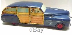 1948 Wyandotte ToyTown Woody Station Wagon Pressed Steel Boys & Girls Toy Car