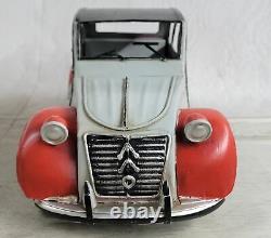 1950 2CV CAR Automobile Number 1 Blue Vintage Artwork Figurine Decorativ