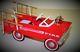1950 Plymouth Pedal Car Fire Truck Vintage Metal NOT a Child Ride On Toy