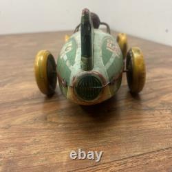 1950'S ORIGINAL YONEZAWA ATOM #153 FRICTION RACER TIN CAR MADE IN JAPAN Space
