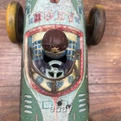 1950'S ORIGINAL YONEZAWA ATOM #153 FRICTION RACER TIN CAR MADE IN JAPAN Space