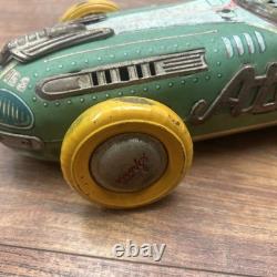1950'S ORIGINAL YONEZAWA ATOM #153 FRICTION RACER TIN CAR MADE IN JAPAN Space
