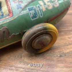 1950'S ORIGINAL YONEZAWA ATOM #153 FRICTION RACER TIN CAR MADE IN JAPAN Space