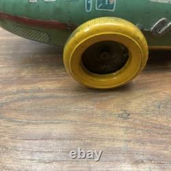 1950'S ORIGINAL YONEZAWA ATOM #153 FRICTION RACER TIN CAR MADE IN JAPAN Space