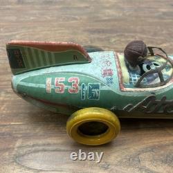 1950'S ORIGINAL YONEZAWA ATOM #153 FRICTION RACER TIN CAR MADE IN JAPAN Space