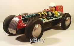 1950'S TIN FRICTION J. T. T. OPEN WHEEL RACER RACE CAR NOMURA T. N. JAPAN