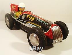 1950'S TIN FRICTION J. T. T. OPEN WHEEL RACER RACE CAR NOMURA T. N. JAPAN