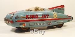 1950's Tin Friction King Jet Racer Race Car Space Theme Tanaguchi Msk Japan