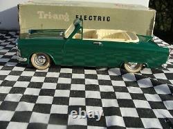 1950's/60's Triang Electric Ford Zephyr Convertible Green 120 Scale Used Boxed