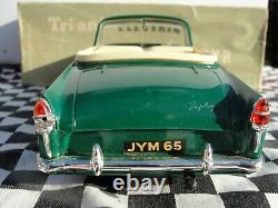 1950's/60's Triang Electric Ford Zephyr Convertible Green 120 Scale Used Boxed