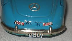1950's Japan Alps Mercedes Benz 300 SL 2Dr Tin Litho Friction Car NMIB Lot#BC1