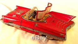 1950's LINCOLN FUTURA PRESSED STEEL FRICTION TOY CAR JUNKYARD SPECIAL