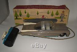 1950's Russian Futura Tin Litho Car Toy Battery-op Works NMIB VERY RARE #BX54