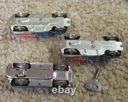 1950's Vintage TIPPCO US Zone Germany TIN TOY WINDUP RACE CARS SET withTRACK