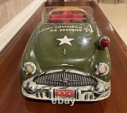 1950's Vintage Tin / Pressed Steel US Army Command Car