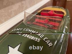 1950's Vintage Tin / Pressed Steel US Army Command Car