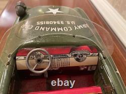 1950's Vintage Tin / Pressed Steel US Army Command Car