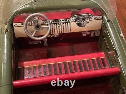 1950's Vintage Tin / Pressed Steel US Army Command Car