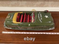 1950's Vintage Tin / Pressed Steel US Army Command Car