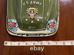 1950's Vintage Tin / Pressed Steel US Army Command Car