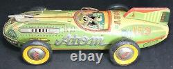 1950's Yonezawa Atom Friction Tin Car 16 Japan Vintage