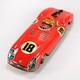 1950s Aoshin Japan Vintage Mercedes Tin Race Car Toy Battery-Operated 11-Long