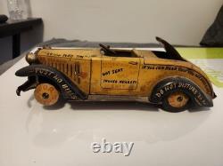 1950s Arnold Tin Litho Tin Lizzy Jalopy Car Vintage Toy Germany