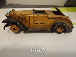 1950s Arnold Tin Litho Tin Lizzy Jalopy Car Vintage Toy Germany