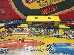 1950s Auto Speedway Magic by The Automatic Toy Co. W Original Box & 2 Cars