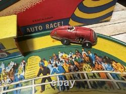 1950s Auto Speedway Magic by The Automatic Toy Co. W Original Box & 2 Cars