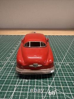 1950s Electromobile Red Orion Saloon Vintage Pressed Steel Tin Plate Car Japan