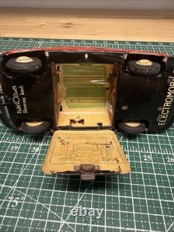 1950s Electromobile Red Orion Saloon Vintage Pressed Steel Tin Plate Car Japan