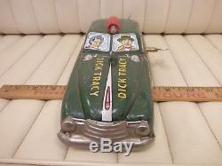 1950s MARX DICK TRACY Police Tin Lithographed Wind Up Car 11
