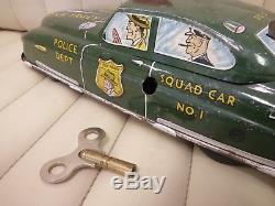 1950s MARX DICK TRACY Police Tin Lithographed Wind Up Car 11