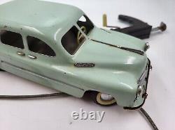 1950s Vintage Soviet Russian Tin Toy ZIM GAZ- 20 Car Crank Remote Control