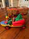 1953 Nosco's Happy Harry Musical Circus Car with Original Box Rare