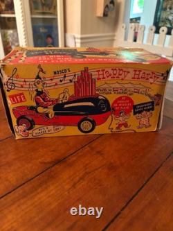 1953 Nosco's Happy Harry Musical Circus Car with Original Box Rare