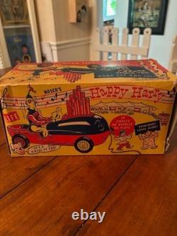 1953 Nosco's Happy Harry Musical Circus Car with Original Box Rare