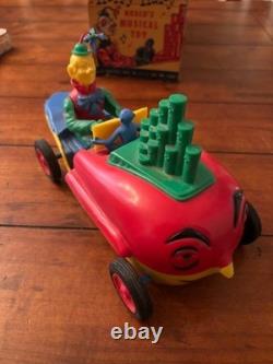 1953 Nosco's Happy Harry Musical Circus Car with Original Box Rare