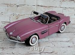 1955 Bmw 507 Convertible Rose 1/12 Diecast Model Car By European Finery Decor