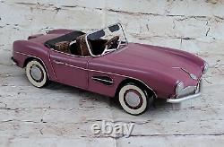 1955 Bmw 507 Convertible Rose 1/12 Diecast Model Car By European Finery Decor