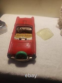 1956 Ford Thunderbird Convertible Tin Friction Toy Car 10 Japan