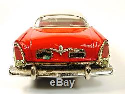 1956 Plymouth Belvedere 4 Door Hardtop Japanese Tin Car with Original Box NR
